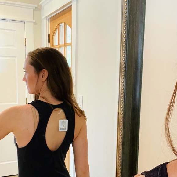 NWT FREE PEOPLE BLACK WILD DREAMING MIDI DRESS - Picture 7 of 10